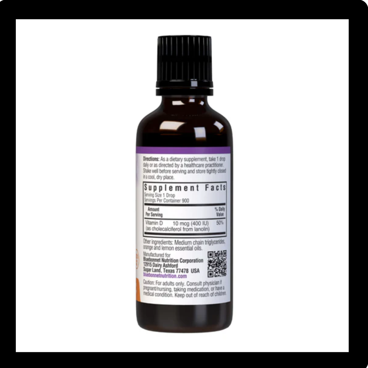 Bluebonnet Nutrition D3 400IU