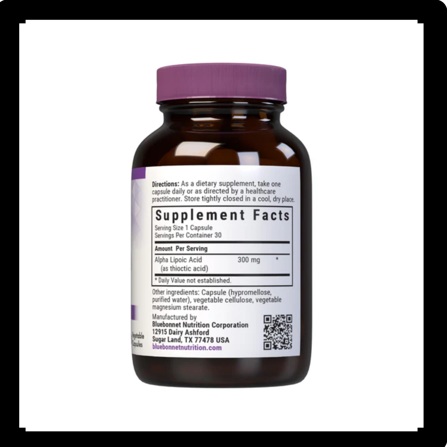 Bluebonnet Nutrition Alpha Lipoic Acid 300mg
