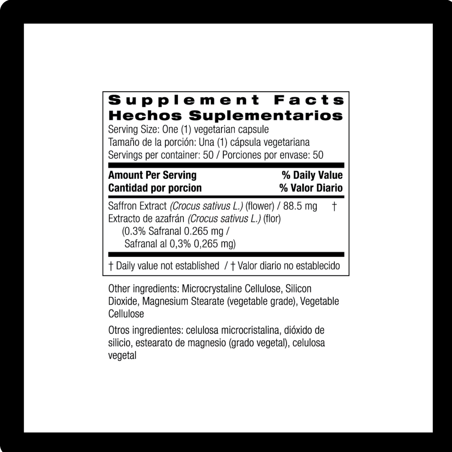 Bio Nutrition Saffron Extract