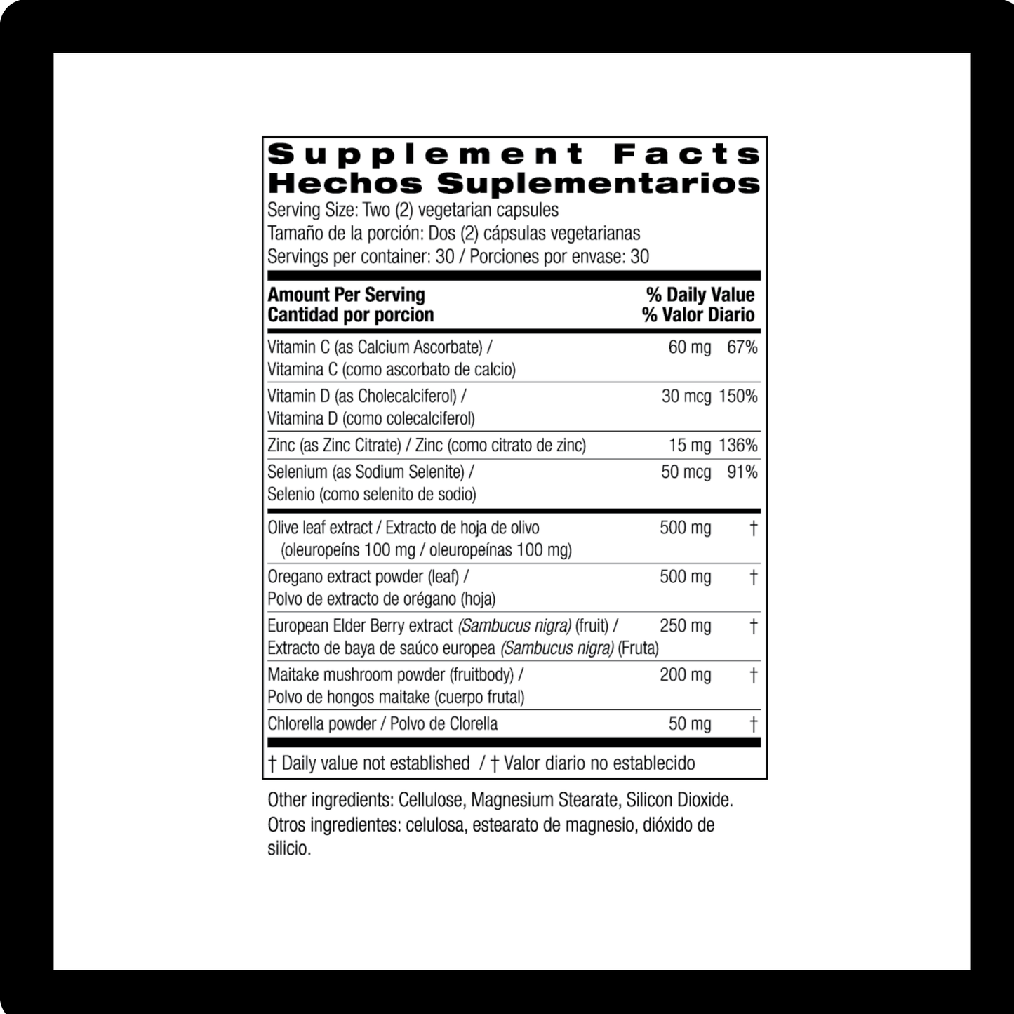 Bio Nutrition Olive Leaf & Oregano Immune Wellness