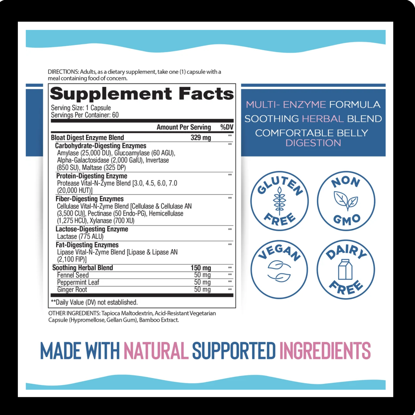 Vital Planet Bloat Digest Enzymes