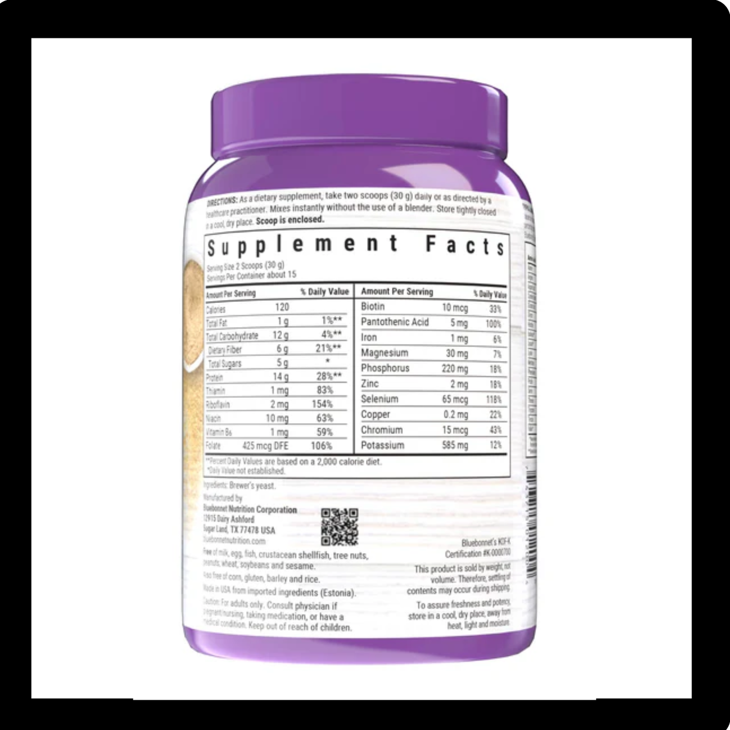 Bluebonnet Nutrition Brewers Yeast Powder