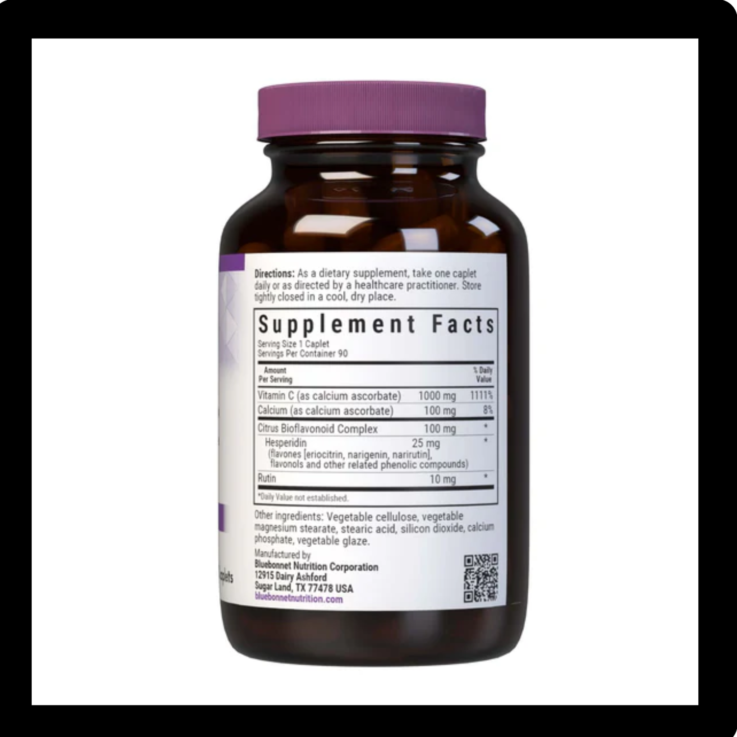 Bluebonnet Nutrition Buffered Vitamin C 1000mg 90C