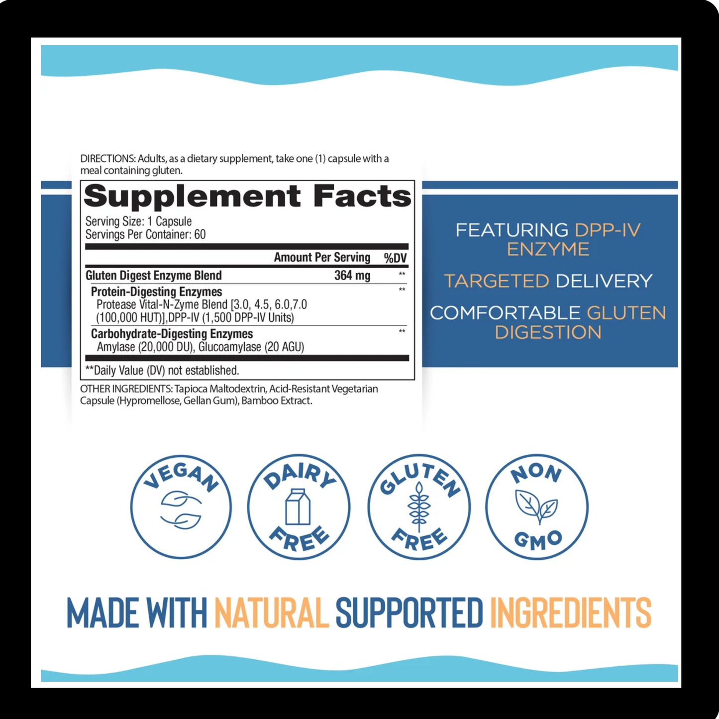 Vital Planet Gluten DPP-IV Digest Enzymes