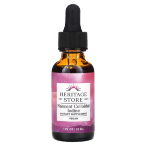 Heritage Colloidal Nascent Iodine Drops, Unflavored, (Btw-Glass) 1 oz