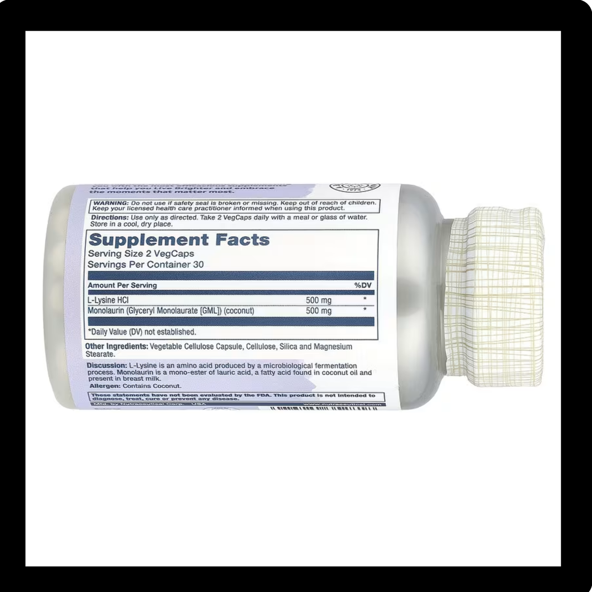 Solaray L-Lysine Monolaurin