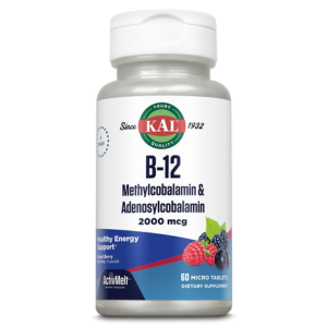 KAL B-12 Methyl Adenosyl ActivMelt 2000mcg Mixed Berry