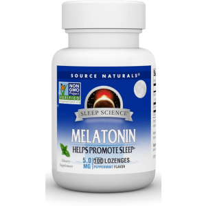 Source Naturals Melatonin Sublingual 5 mg Peppermint