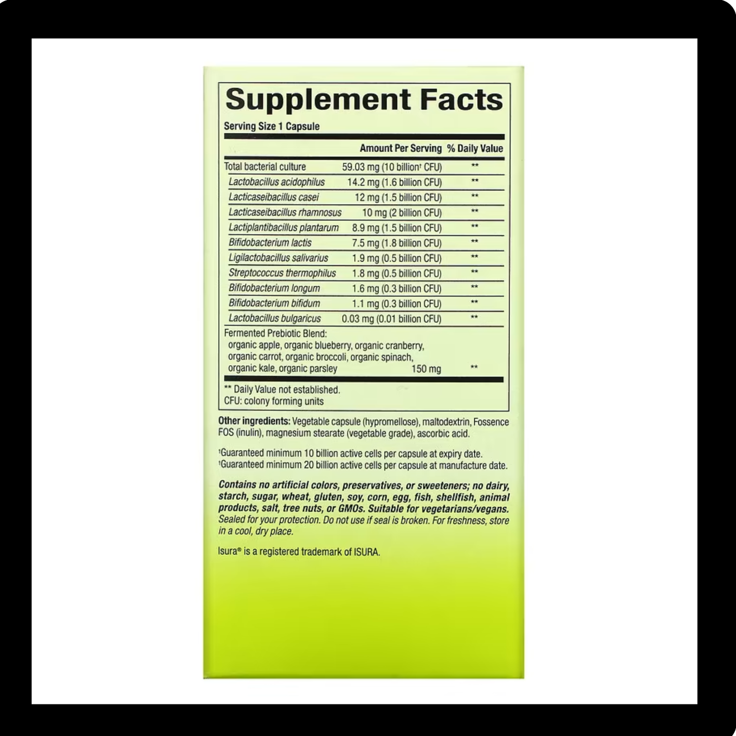 Natural Factors WES Synbiotic 10B 60VC