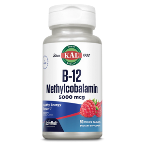 KAL B 12 Methylcobalamin ActivMelt 5000mcg Raspberry