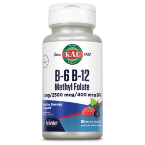 KAL B-6 B-12 Methyl Folate ActivMelt Mixed Berry
