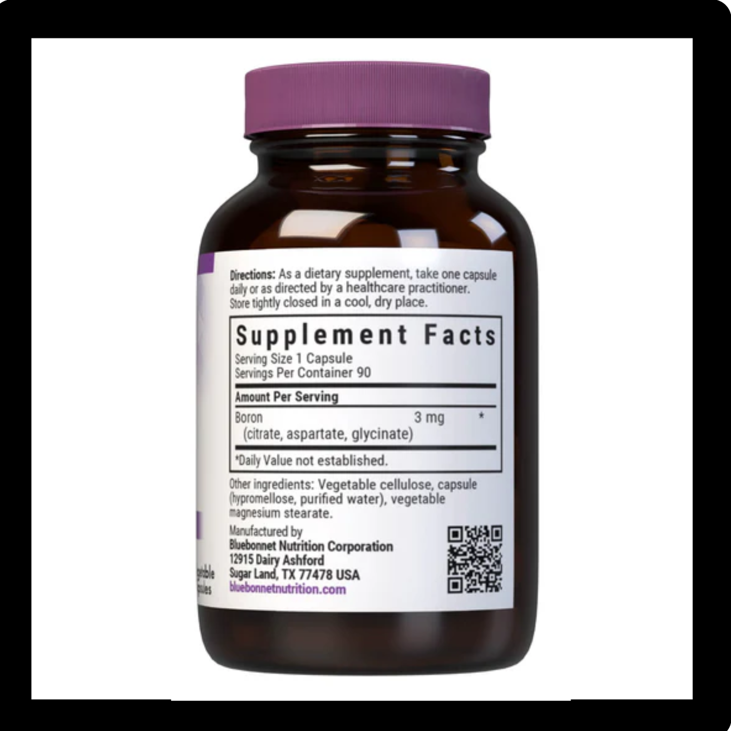 Bluebonnet Nutrition chelated Triple boron 3mg