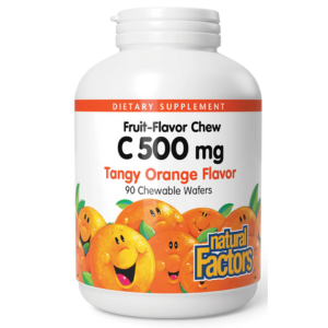 Natural Factors Vitamin C 500mg Tangy Orange