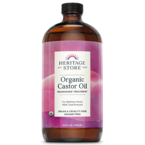 Heritage Castor Oil, Fragrance Free (Btl-Glass) 32oz