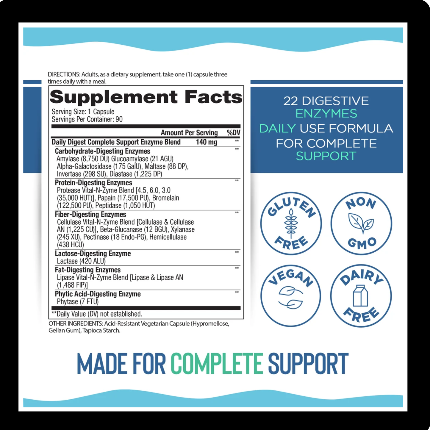 Vital Planet Daily Digest Complete Enzymes