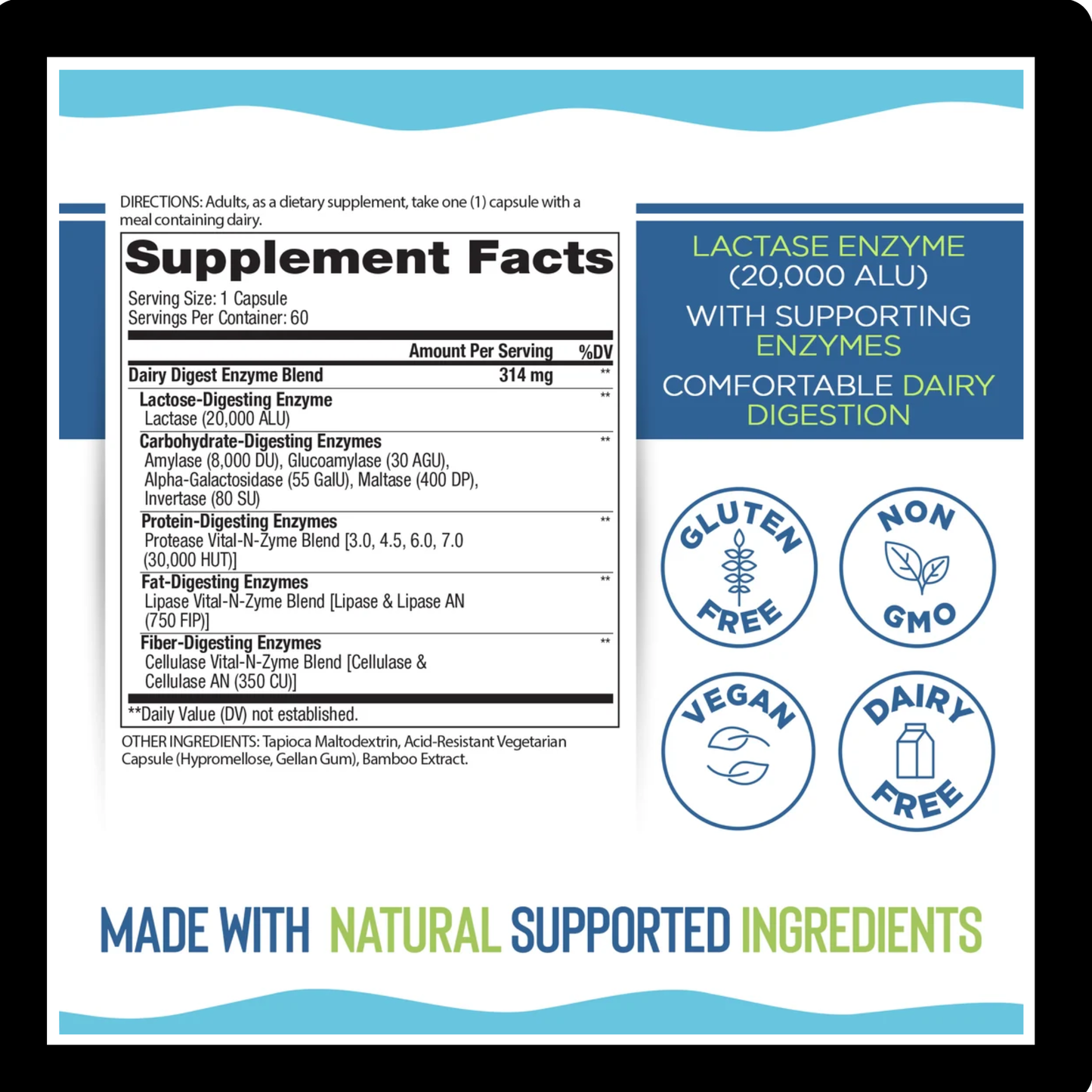 Vital Planet Dairy Digest Enzymes