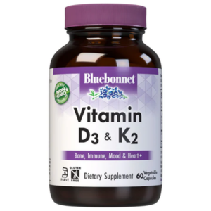 Bluebonnet Nutrition Vitamin D3 K2 60VC