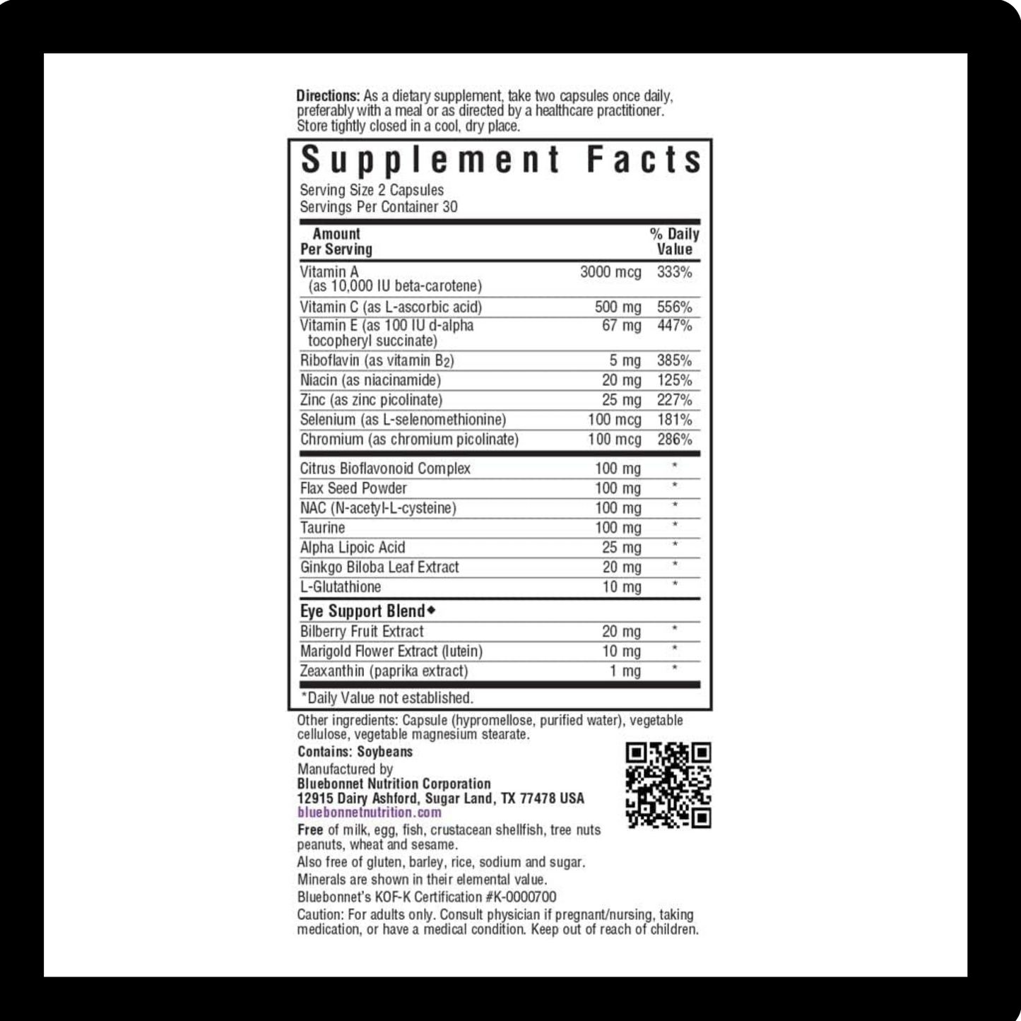 Bluebonnet Nutrition Eye Antioxidant