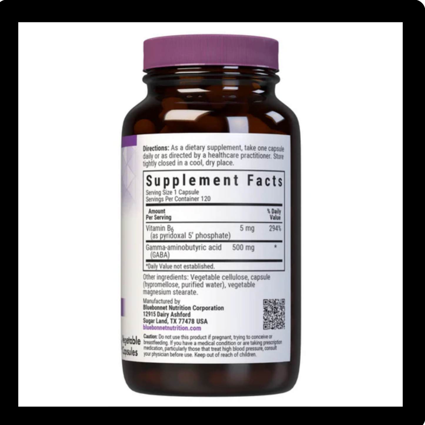 Bluebonnet Nutrition Gaba 500mg