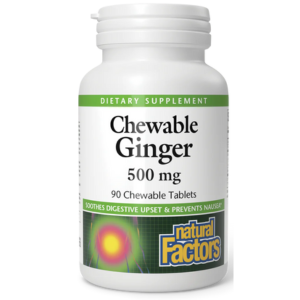 Natural Factors Ginger 500mg 90ChewT