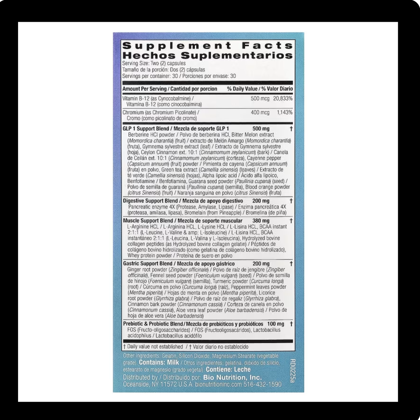 Bio Nutrition  GLP-1 Support Wellness Probiotic