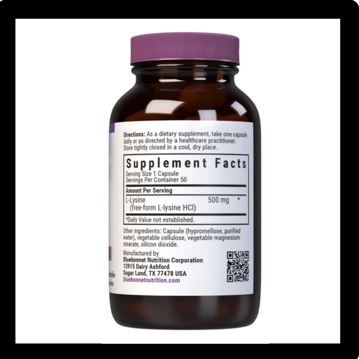 Bluebonnet Nutrition L-Lysine 500mg
