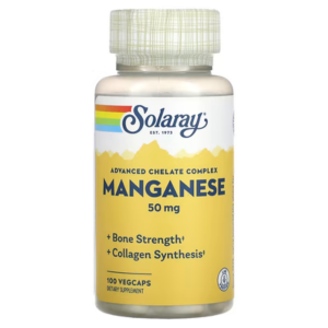 Solaray Manganese Amino Acid Chelate 50mg 100C