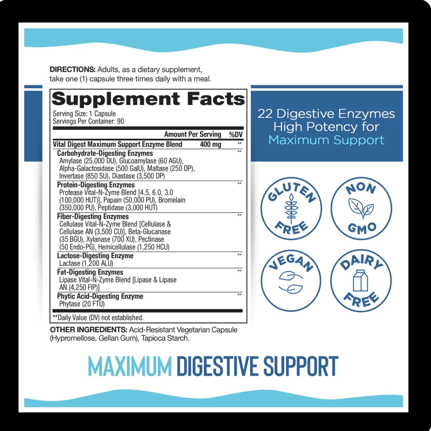 Vital Planet Digest Maximum Support Enzymes