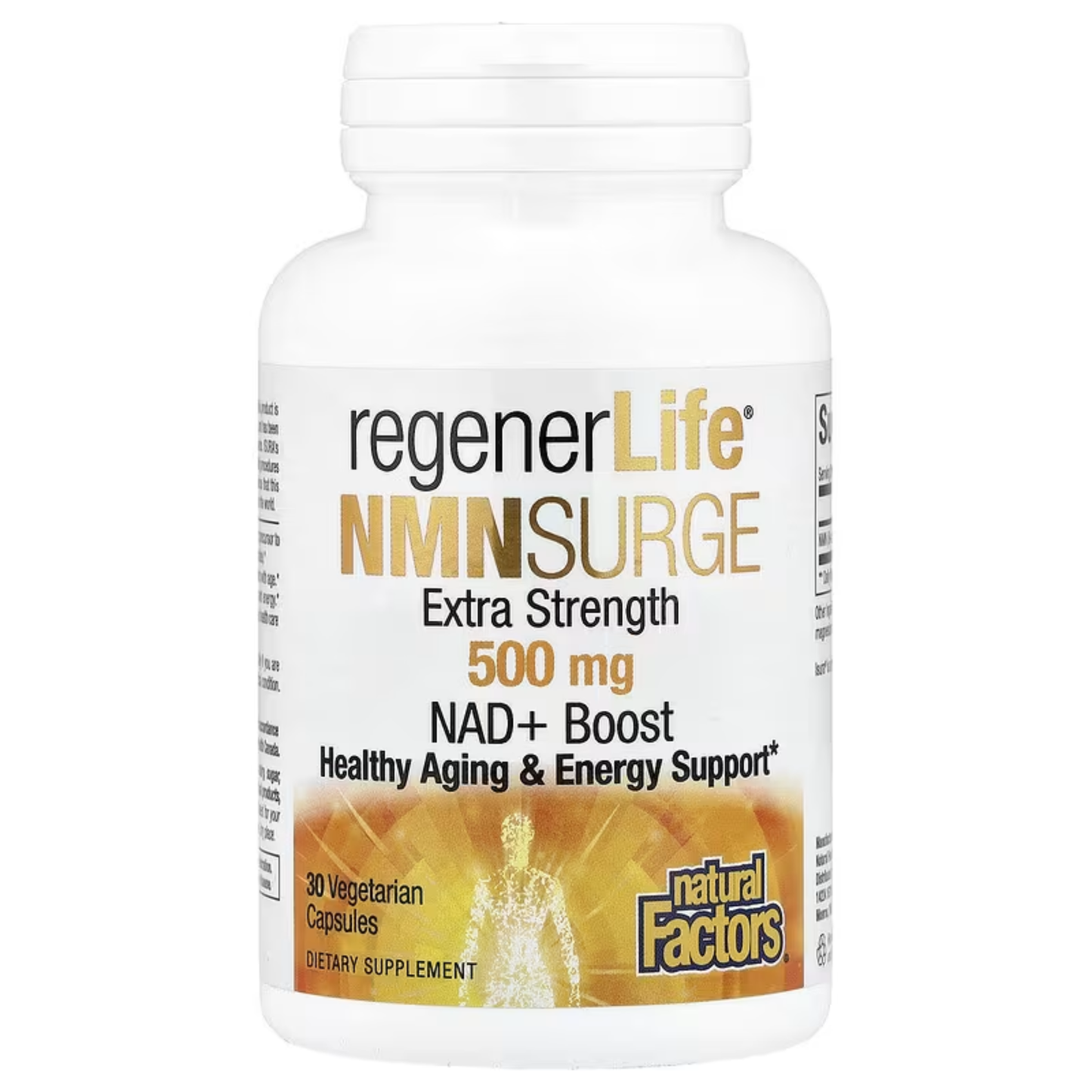 Natural Factors RegenerLife NMNSurge NAD+ Boost 500 mg