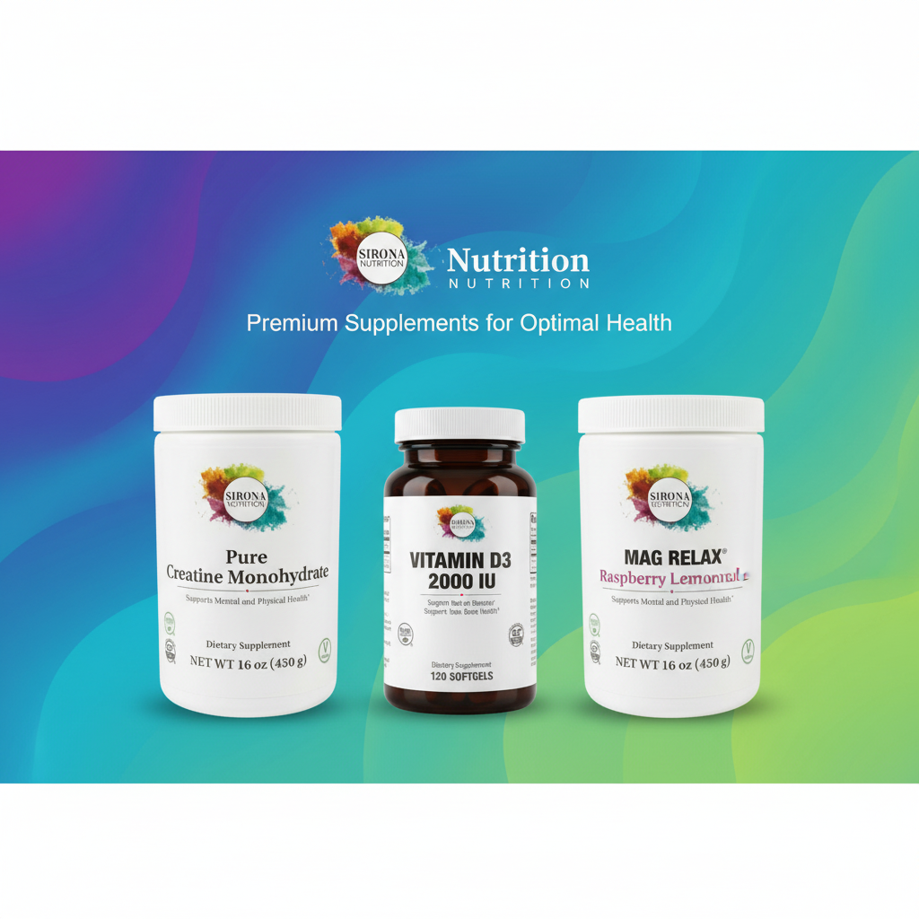Sirona Nutrition Banner - Multi-Color Background