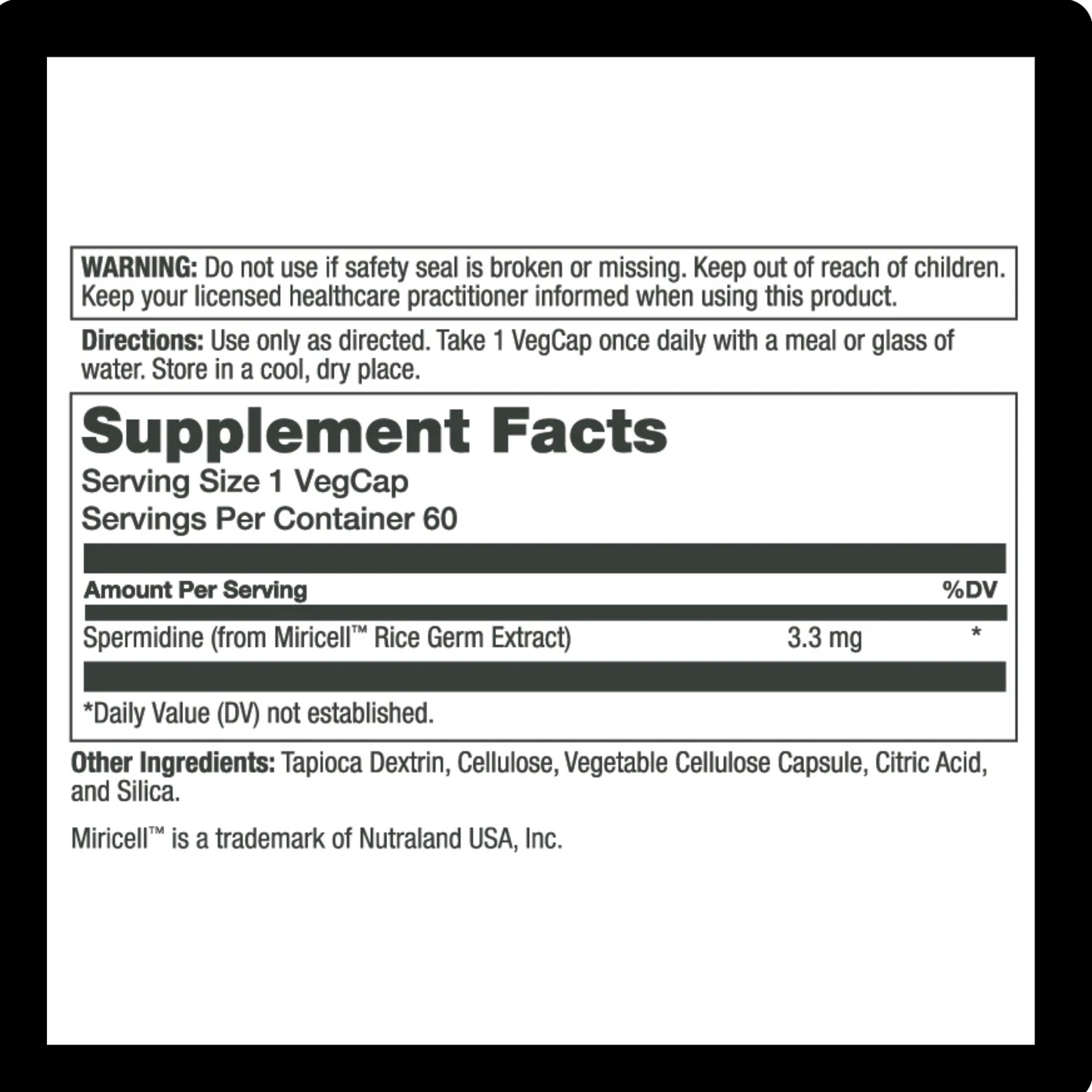 Solaray Spermidine